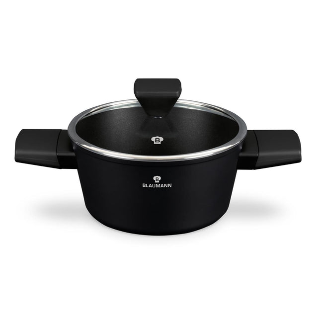 Casseruola Blaumann Black Silver Collection con coperchio ø20cm