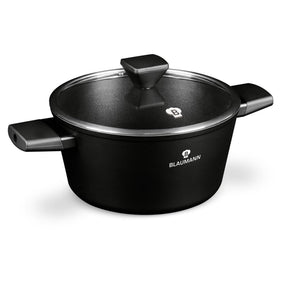 Casseruola Blaumann Black Silver Collection con coperchio ø24cm
