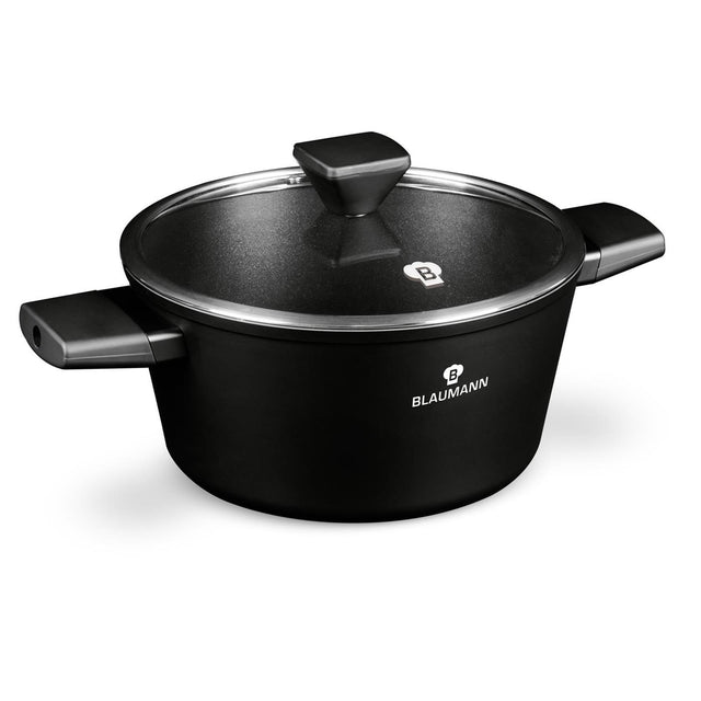 Casseruola Blaumann Black Silver Collection con coperchio ø24cm