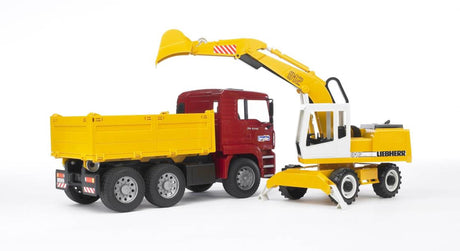 Camion Bruder 2751 con gru Liebherr