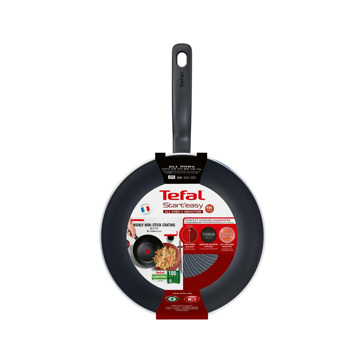 Tefal start'easy padella wok 28 cm
