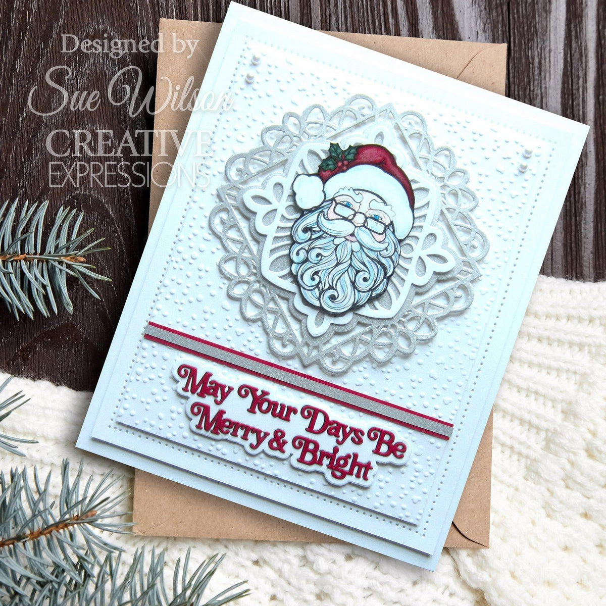 Espressioni creative • set di timbri trasparenti Babbo Natale