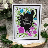 Espressioni creative • set di timbri trasparenti con sentimenti di fioritura del nastro