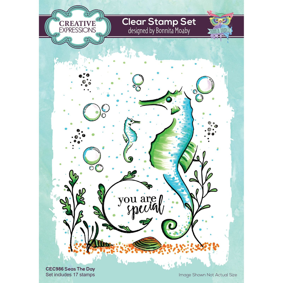 Espressioni creative • set di timbri trasparenti a5 seas the day