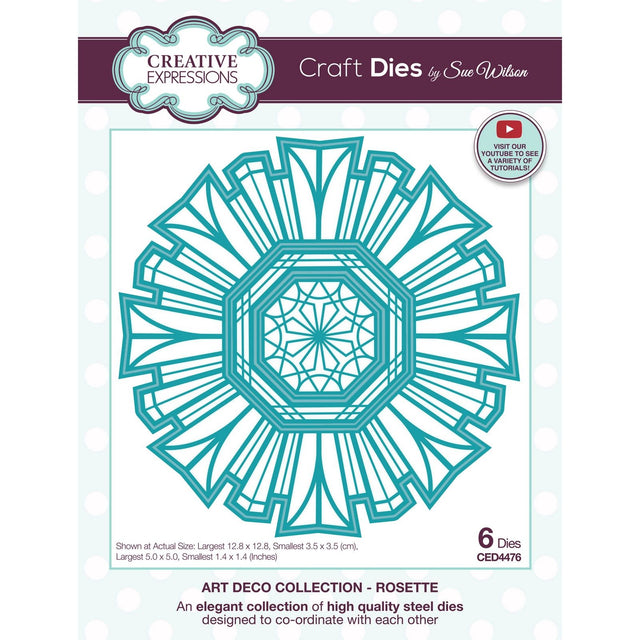 Espressioni creative • Rosetta con fustella art deco