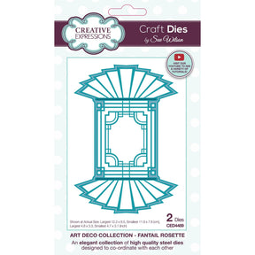 Espressioni creative • sue wilson art deco craft die rosetta a fiocco