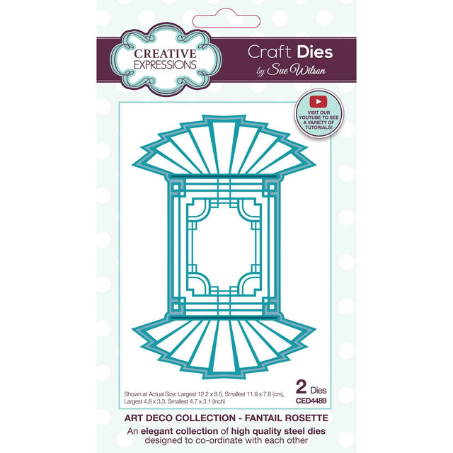 Espressioni creative • sue wilson art deco craft die rosetta a fiocco