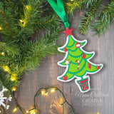 Ritagli di carta • artigianato festivo quell'albero di Natale