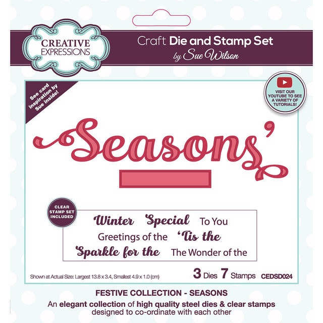 Espressioni creative • Sue Wilson Cutting Die Stamp Set Seasons