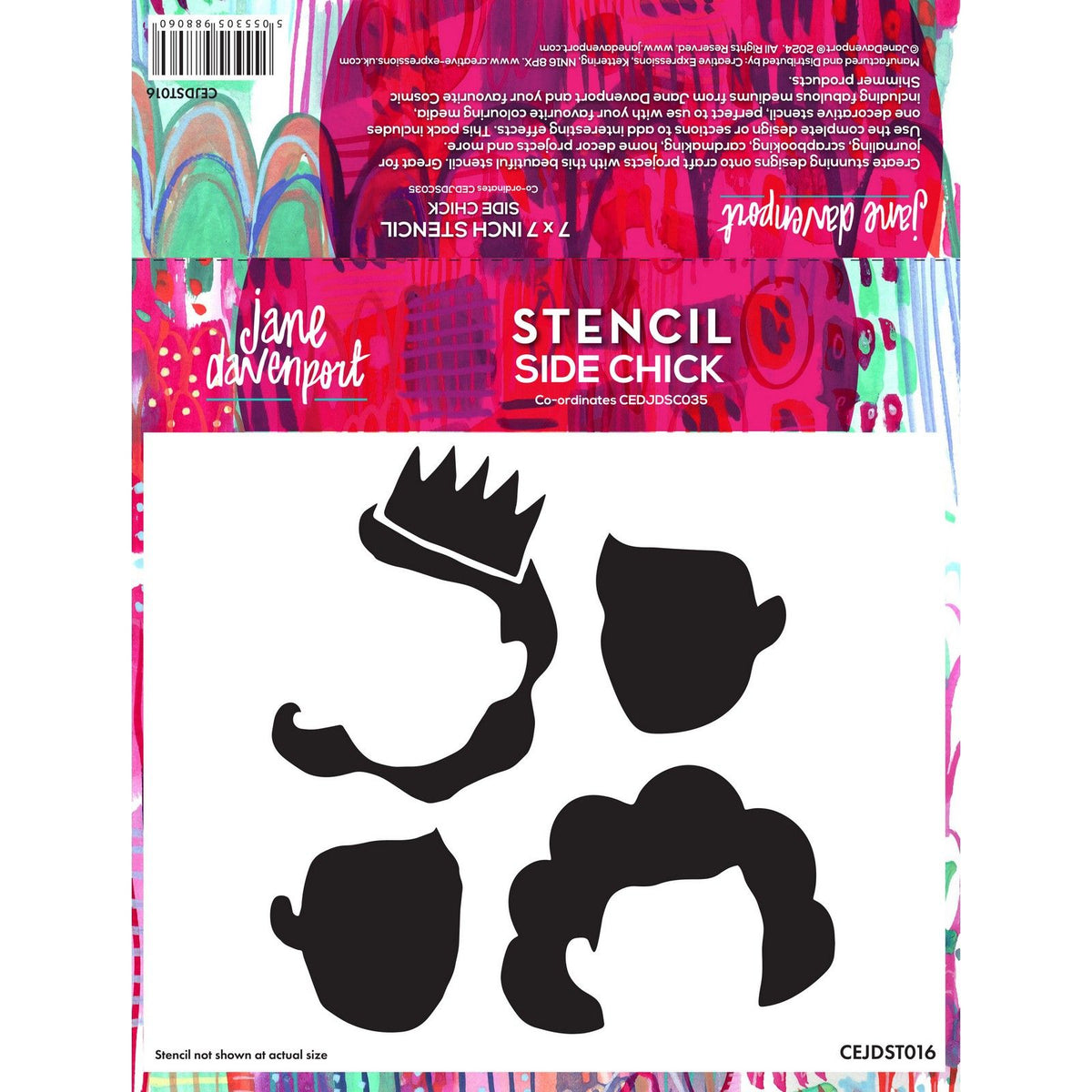 Espressioni creative • Jane Davenport stencil lato pulcino