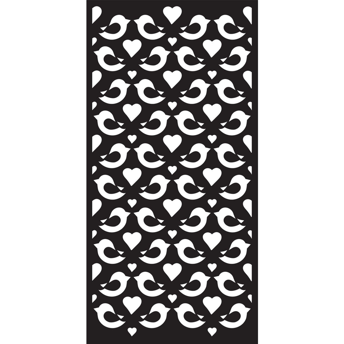 Espressioni creative • dl stencil amore uccelli