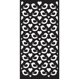 Espressioni creative • dl stencil amore uccelli