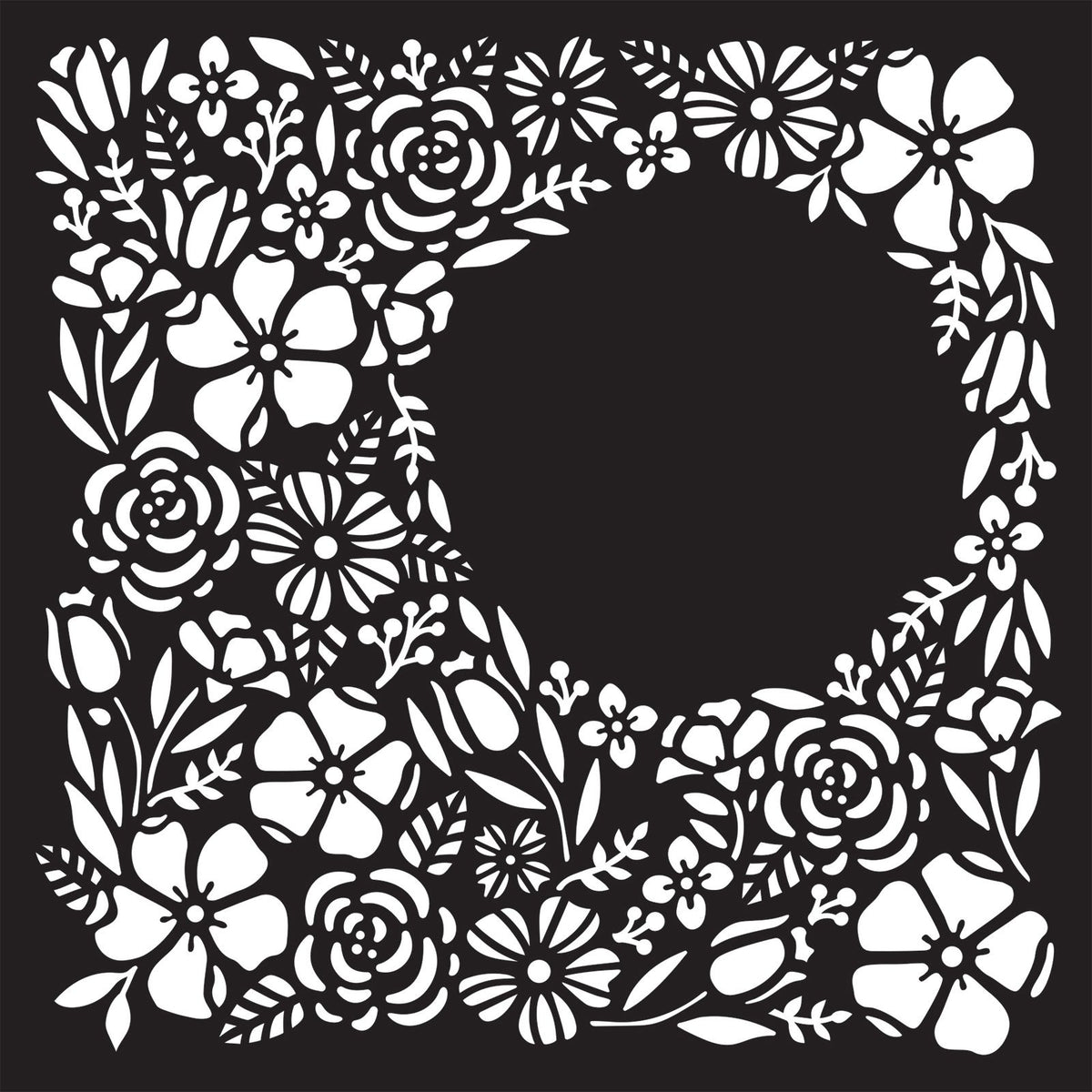 Espressioni creative • stencil bouquet abbondante
