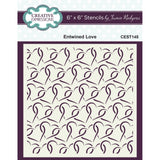 Espressioni creative • stencil intrecciato amore