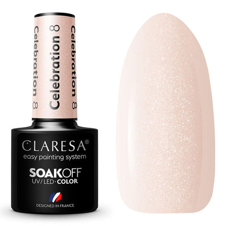 Smalto gel uv led Claresa 5ml celebrazione 8