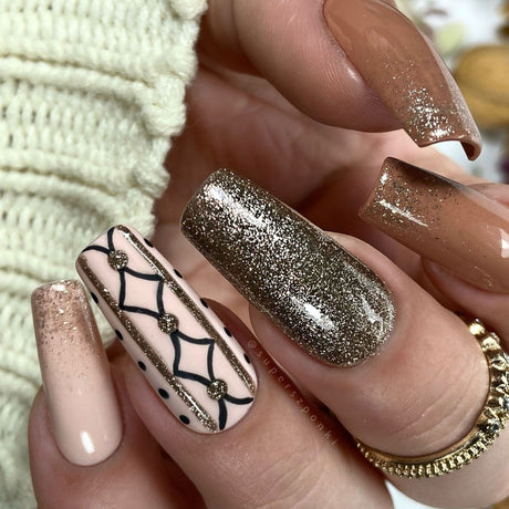 Smalto gel UV LED Claresa 5 ml Full Glitter 2 Bronzo