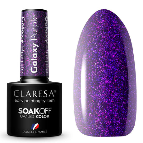 Smalto gel UV LED Claresa 5 ml Galaxy Purple