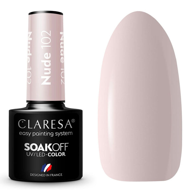 Smalto gel UV LED Claresa 5ml Nudo 102