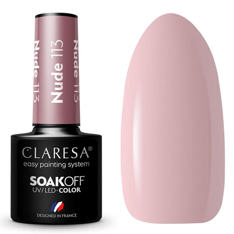 Smalto gel UV LED Claresa 5ml Nudo 113