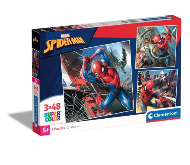 Clementoni puzzle 3x48pz quadrato spiderman marvel