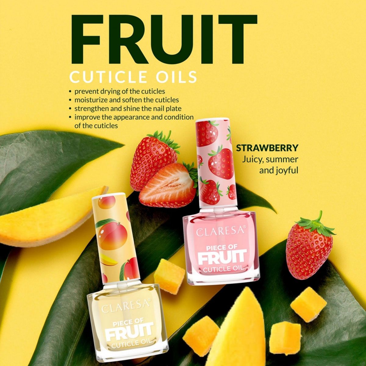 Claresa olio per cuticole fragola 5ml