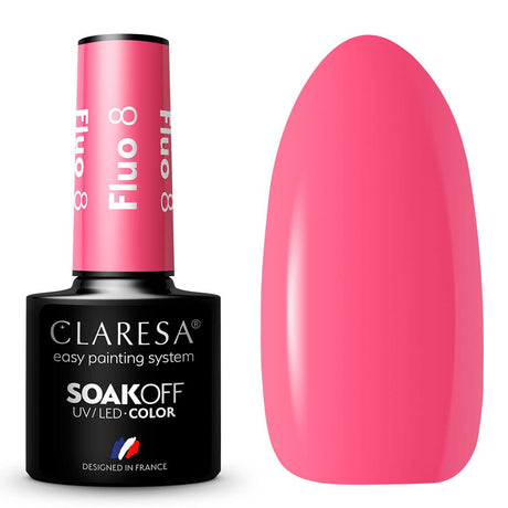 Smalto semipermanente UV LED Claresa 5ml Fluo 8