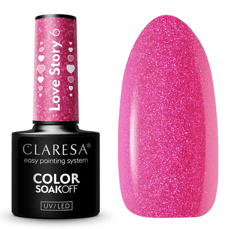 Smalto gel uv led Claresa 5ml storia d'amore 6