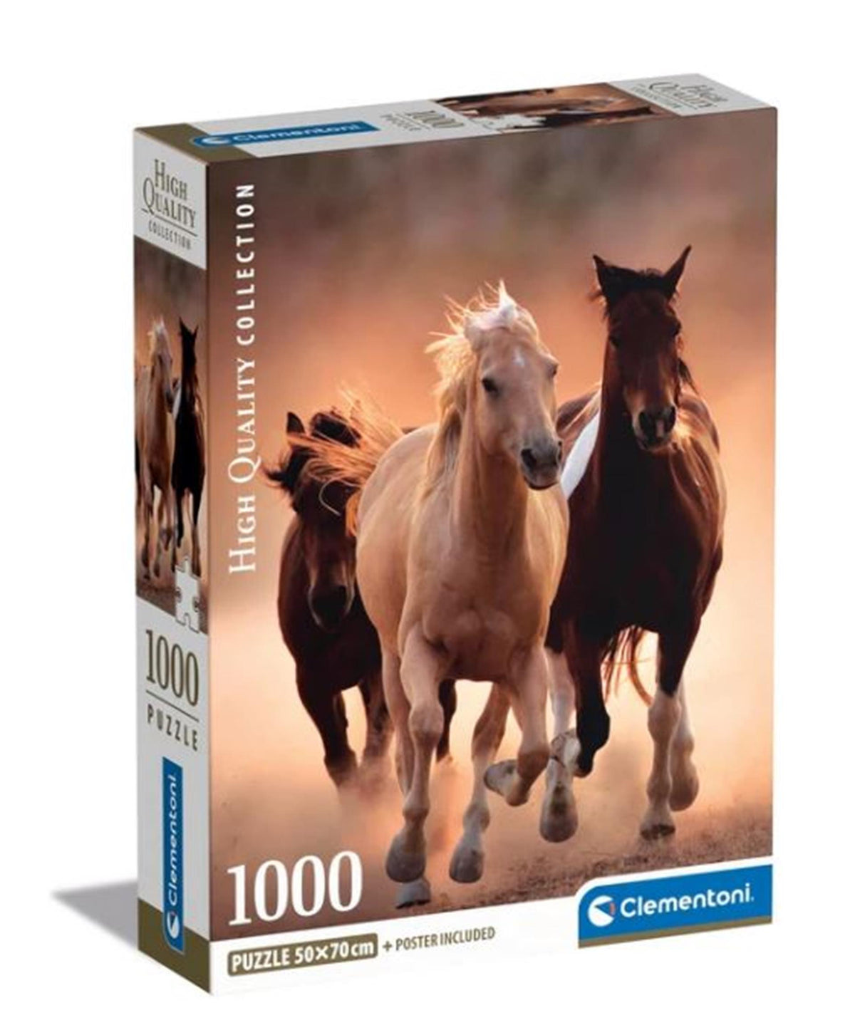 Puzzle Clementoni 1000 pezzi Cavalli in corsa