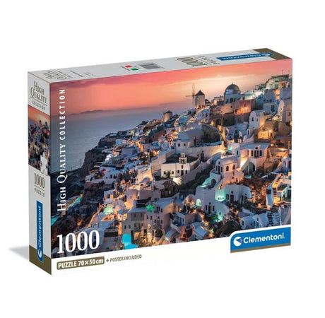 Clementoni puzzle 1000 pezzi le sfumature di santorini 2025-comp