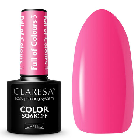 Smalto gel UV LED Claresa 5 ml pieno di colori 3
