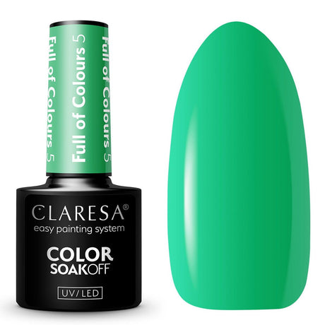 Smalto gel UV LED Claresa 5 ml pieno di colori 5