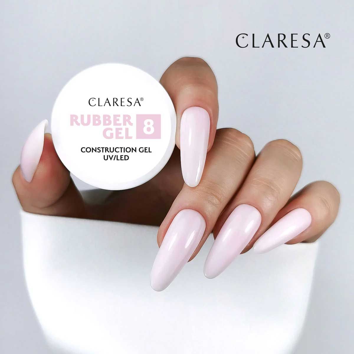 Claresa gomma gel 8 ballerina rosa 90gr.