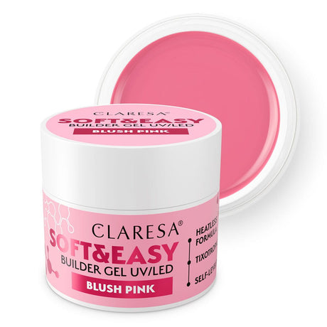 Claresa keratin soft gel costruttore facile blush rosa 90gr.