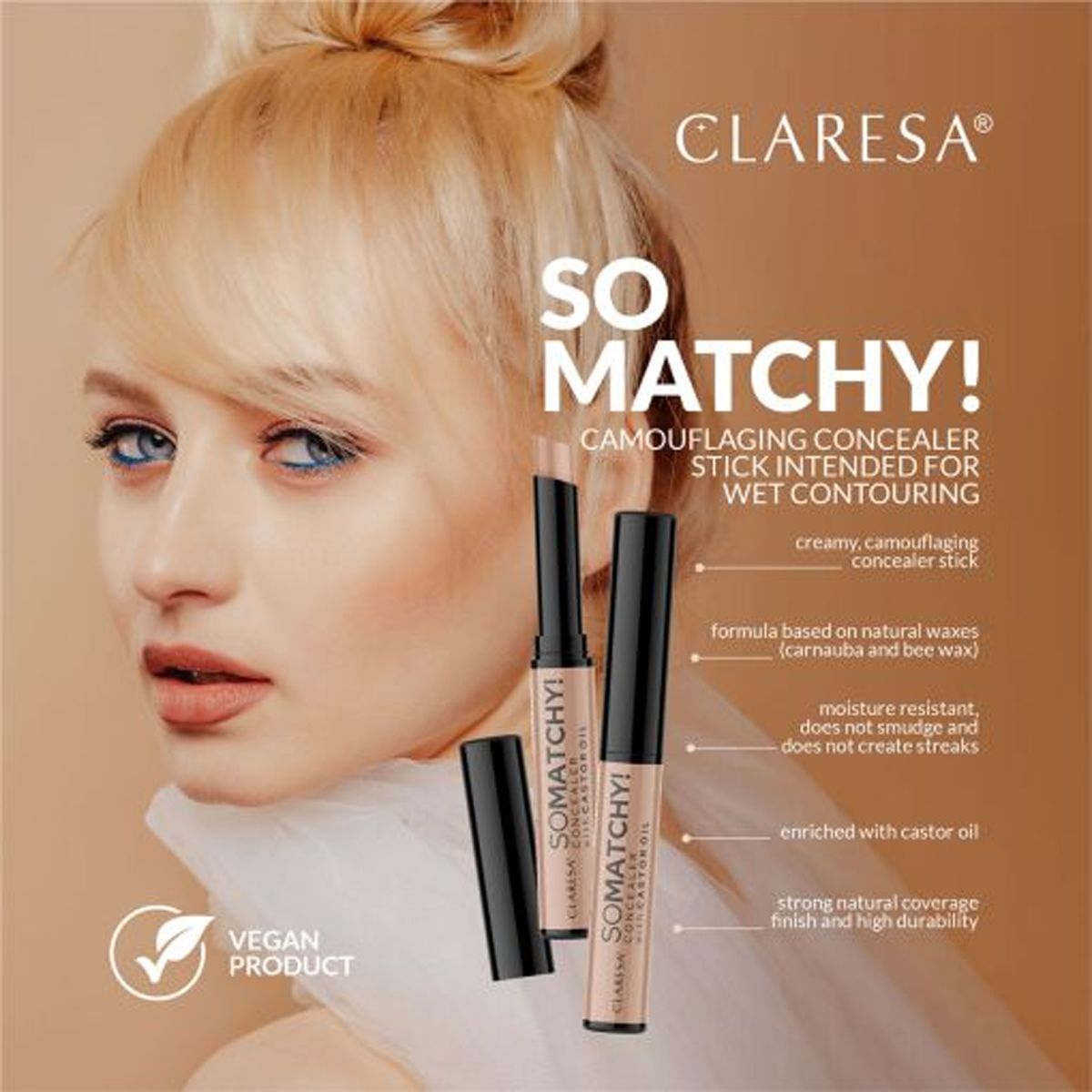 Claresa così abbinata! correttore coprente stick 04 contouring 3gr.