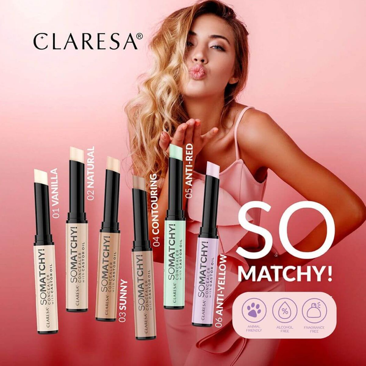 Claresa così abbinata! correttore coprente stick 04 contouring 3gr.