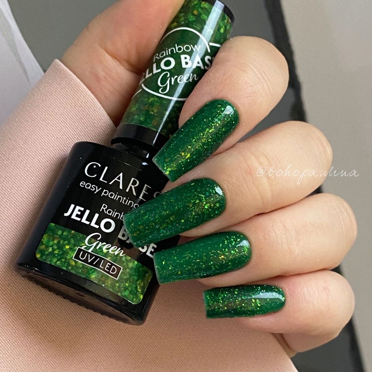 Claresa Rainbow Jello Base Coat verde 5 ml