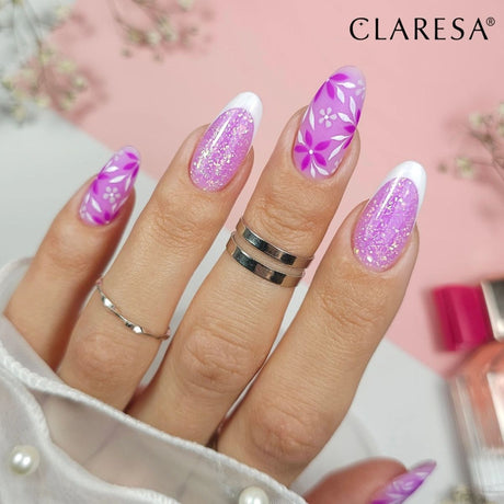 Pennello Claresa easy gel glitter viola 5ml