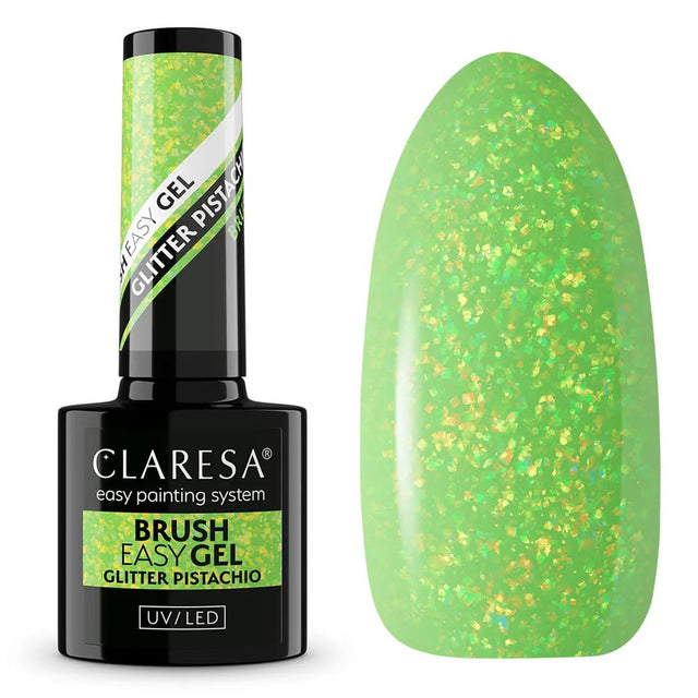 Pennello Claresa easy gel glitter pistacchio 5ml