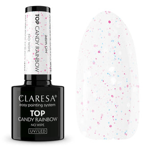 Claresa top coat no wipe candy arcobaleno 5ml