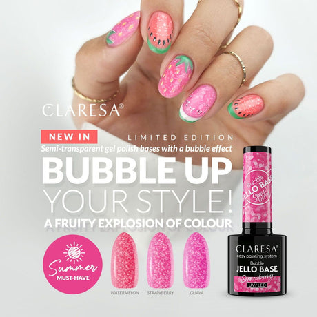 Claresa Bubble Jello Base Coat Anguria 5ml