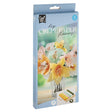 Set artigianale con fiori in crêpe