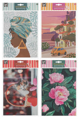 Craft id diamond painting 21x29cm 4 assorti