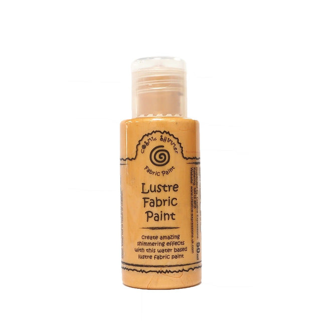 Luccichio cosmico • vernice lucida per tessuti topazio fuoco 50ml