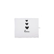 Asciugamano ospite Clayre Eef cuori neri 40x66 cm