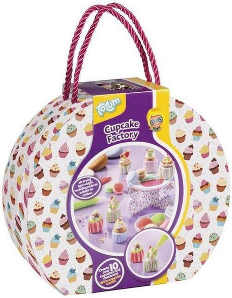 Introduzione alla fabbrica di cupcake in una simpatica custodia artigianale per realizzare macaron e cupcakes