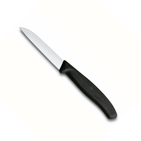 Coltello da verdura Victorinox Swiss Classic, manico nero, lama in acciaio inossidabile da 8 cm