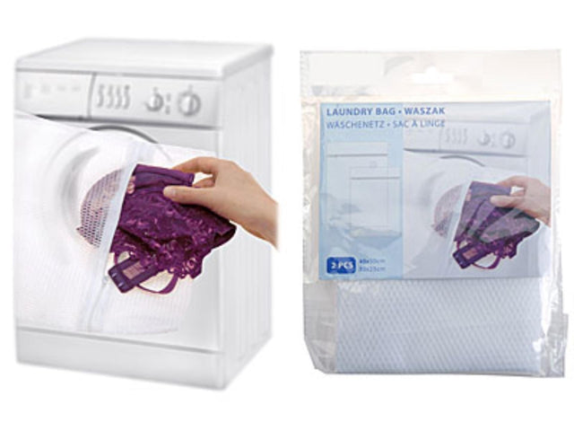 Set di sacchi per biancheria ultra clean, reti per biancheria, set da 2 pezzi (40x30 e 30x25 cm)