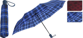Ombrello pieghevole a quadretti 99x57cm