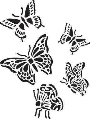 Delta • stencil mania x1 farfalle