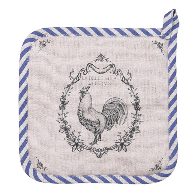 Presina Clayre eef gallo beige blu 20x20 cm
